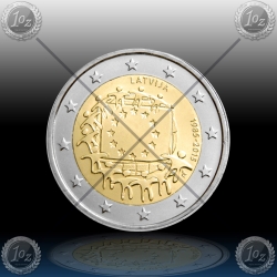 2 EVRO LATVIJA  2015 "30. obletnica EU zastave" UNC